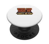 Citation de Dieu Sarcastique, Humour Dieu Disant Attitude Citation Meme PopSockets PopGrip Adhésif