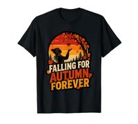 Citation de Falling for Autumn Forever Fall Lover T-Shirt Graphique avec Valeur