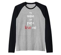 Citation de Famille Mignonne My Nana and Papa Love Me Manche Raglan