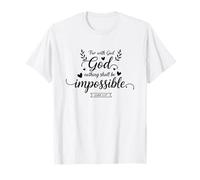 Citation de Foi « Dieu Rend Toutes Choses possibles » Bible chrétienne T-Shirt
