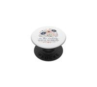Citation de Foi Florale chrétienne « God is Working » PopSockets PopGrip Adhésif