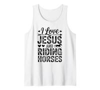 Citation de Foi Occidentale « I Love Jesus and Riding Horses » Débardeur
