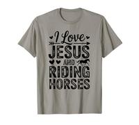 Citation de Foi Occidentale « I Love Jesus and Riding Horses » T-Shirt