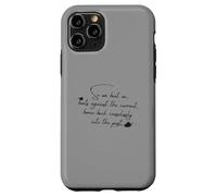 Citation de Gatsby Great « So We Beat on » - Typographie du Manuscrit Coque pour iPhone 11 Pro