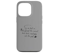 Citation de Gatsby Great « So We Beat on » - Typographie du Manuscrit Coque pour iPhone 13 Pro