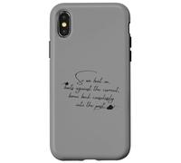 Citation de Gatsby Great « So We Beat on » - Typographie du Manuscrit Coque pour iPhone X/XS