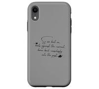 Citation de Gatsby Great « So We Beat on » - Typographie du Manuscrit Coque pour iPhone XR