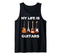 Citation de Guitariste My Life is Guitars pour collectionneurs de Guitares Débardeur
