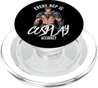 Citation de gym Every Rep Is Cosplay Accuracy PopSockets PopGrip pour MagSafe