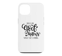 Citation de Hold on God Knows What He's Doing Christian Coque pour iPhone 13