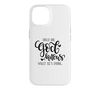 Citation de Hold on God Knows What He's Doing Christian Coque pour iPhone 14