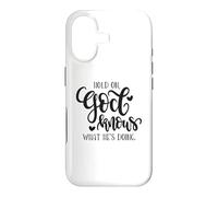 Citation de Hold on God Knows What He's Doing Christian Coque pour iPhone 17