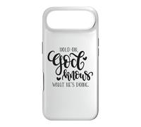 Citation de Hold on God Knows What He's Doing Christian Coque pour iPhone Air
