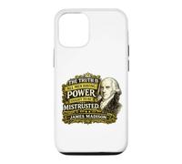 Citation de James Madison Power Ought to Be Mistrusted Coque pour iPhone 12/12 Pro