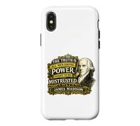 Citation de James Madison Power Ought to Be Mistrusted Coque pour iPhone X/XS