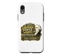 Citation de James Madison Power Ought to Be Mistrusted Coque pour iPhone XR