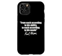 Citation de Karl Marx : à chacun selon ses besoins en capacité Coque pour iPhone 11 Pro
