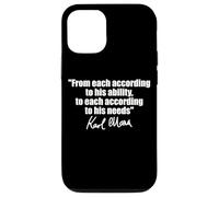 Citation de Karl Marx : à chacun selon ses besoins en capacité Coque pour iPhone 12/12 Pro