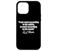 Citation de Karl Marx : à chacun selon ses besoins en capacité Coque pour iPhone 12 Pro Max