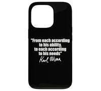 Citation de Karl Marx : à chacun selon ses besoins en capacité Coque pour iPhone 13 Pro