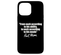 Citation de Karl Marx : à chacun selon ses besoins en capacité Coque pour iPhone 13 Pro Max