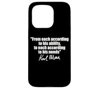 Citation de Karl Marx : à chacun selon ses besoins en capacité Coque pour iPhone 15 Pro