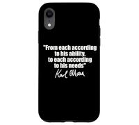 Citation de Karl Marx : à chacun selon ses besoins en capacité Coque pour iPhone XR