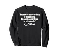 Citation de Karl Marx : à chacun Selon Ses Besoins en capacité Sweatshirt