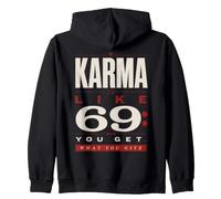 Citation de Karma Humour What You Give Comes Around Humour Sweat à Capuche