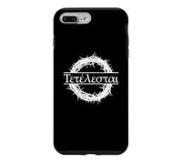 Citation de la Bible Grecque Tetelestai « It is Accomplished Jesus » Coque pour iPhone 7 Plus/8 Plus