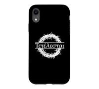 Citation de la Bible Grecque Tetelestai « It is Accomplished Jesus » Coque pour iPhone XR