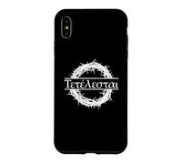 Citation de la Bible Grecque Tetelestai « It is Accomplished Jesus » Coque pour iPhone XS Max
