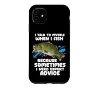 Citation de la Saison de pêche à la Ligne I Talk to Myself When I Fish Coque pour iPhone 11