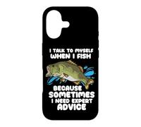 Citation de la Saison de pêche à la Ligne I Talk to Myself When I Fish Coque pour iPhone 17