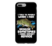 Citation de la Saison de pêche à la Ligne I Talk to Myself When I Fish Coque pour iPhone 7 Plus/8 Plus