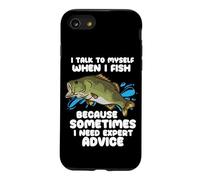 Citation de la Saison de pêche à la Ligne I Talk to Myself When I Fish Coque pour iPhone SE (2020) / 7/8