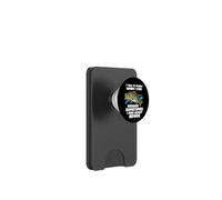 Citation de la Saison de pêche à la Ligne I Talk to Myself When I Fish PopSockets PopWallet pour MagSafe