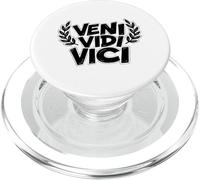 Citation de la Victoire de Jules César Veni Vidi Vici PopSockets PopGrip pour MagSafe