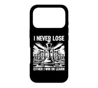 Citation de l'amant de Joueur d'échecs I Never Lose Either I Win Or Learn Coque pour iPhone 17 Pro