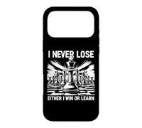 Citation de l'amant de Joueur d'échecs I Never Lose Either I Win Or Learn Coque pour iPhone 17 Pro Max
