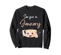 Citation de l'annonce de Grossesse de bébé de Janvier pour Maman Sweatshirt