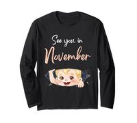 Citation de l'annonce de Grossesse de bébé de Novembre pour Maman Manche Longue