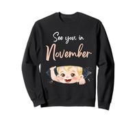 Citation de l'annonce de Grossesse de bébé de Novembre pour Maman Sweatshirt