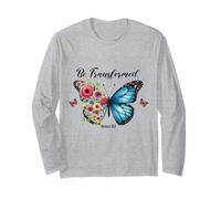 Citation de l'Écriture chrétienne Be Transformed Manche Longue