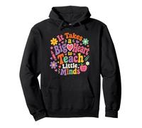 Citation de l'enseignant Mignon Little Minds en Forme de cœur Sweat à Capuche