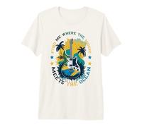 Citation de l'océan Musicien pour Les Amoureux de la Plage Vacances d'été T-Shirt Haut de Gamme