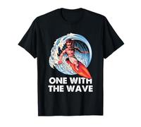 Citation de l'océan Surfing One with The Wave Surfer Barrel T-Shirt