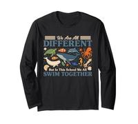 Citation de l'océan We are Different But We All Swim Together Manche Longue