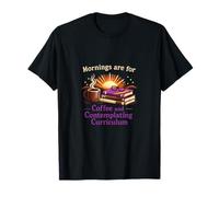 Citation de Machine à écrire pour Enseignant café et Programme d'études T-Shirt