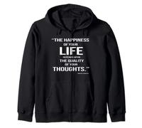 Citation de Marcus Aurelius Stoic Philosophy - Bonheur de vie Sweat à Capuche